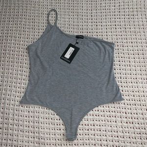 Bodysuit Strappy One Shoulder